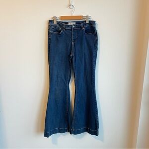 We The Free Dark Blue Flare Jeans